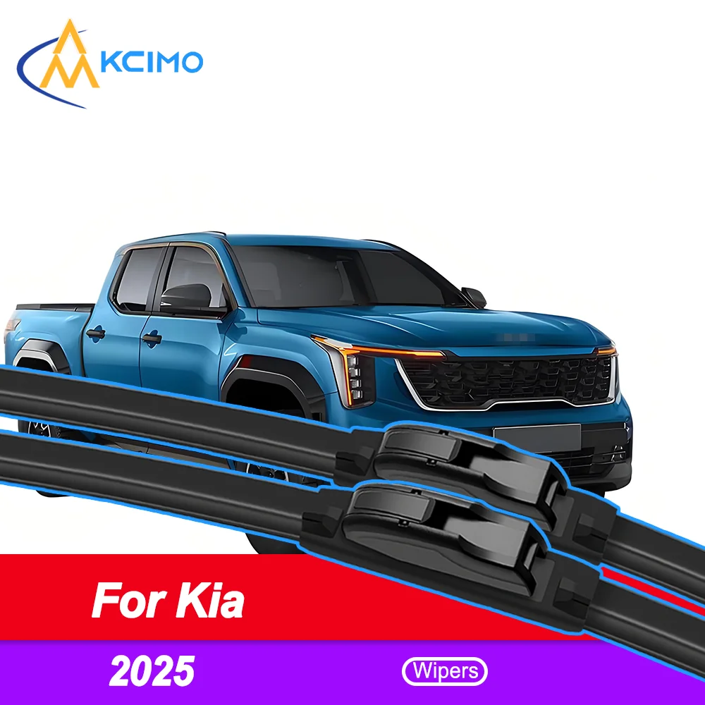 

KCIMO 2PCS HD Wiper Blades Car Windscreen Wipers for Kia Tasman TK 2025 Front Windshield Auto Wipers Blade Accessories 2025 year