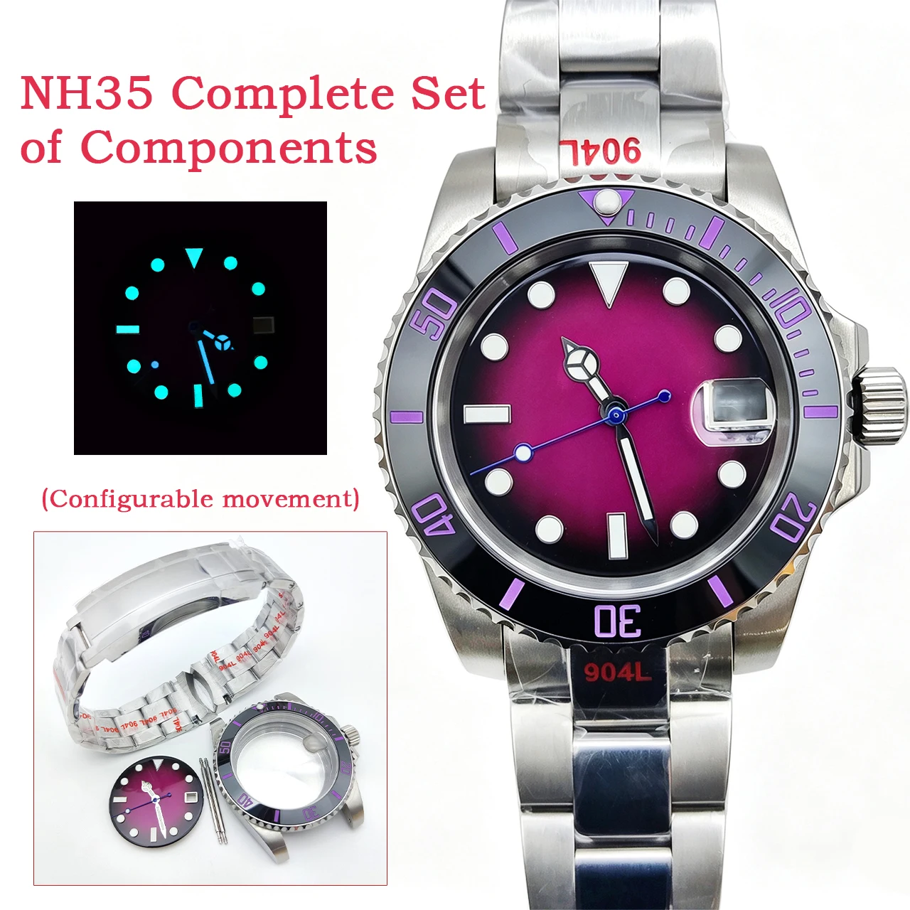 nuevo-kit-de-caja-de-reloj-plateada-de-40-mm-nh35-caja-trasera-solida-de-acero-inoxidable-cristal-de-zafiro-esfera-personalizable-reloj-de-buceo-de-calidad
