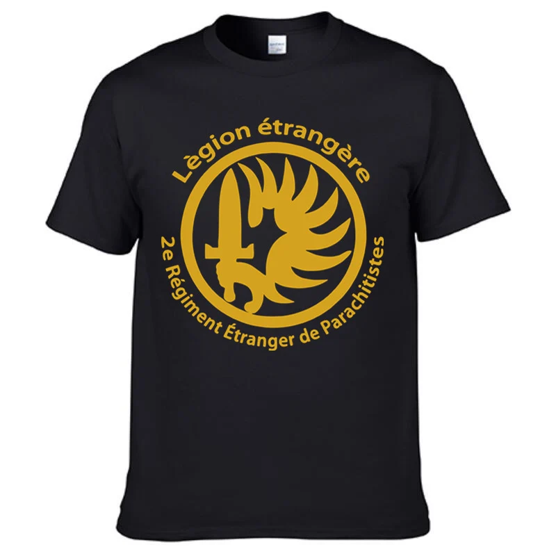 French Foreign Legion Special Forces War Army T-shirt Men Cotton Short Sleeve T Shirt Tees Tops Homme Camiseta