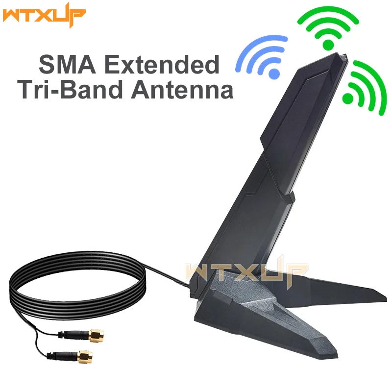 

Extended Antenna for X570 Z490 B550 TRX40 Motherboard Base Tri Band WIFI 6e Wifi 7 Stand for MT7925 AX200 AX201 Wireless Card