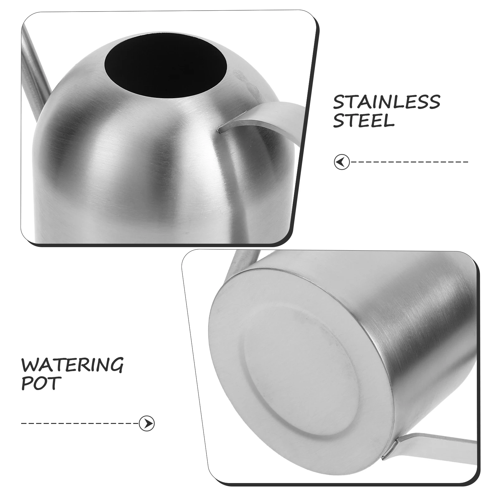 

500Ml Stainless Steel Watering Kettle Long Spout For Indoor Outdoor Plants Flower Gardening Tool Succulent Watering Device