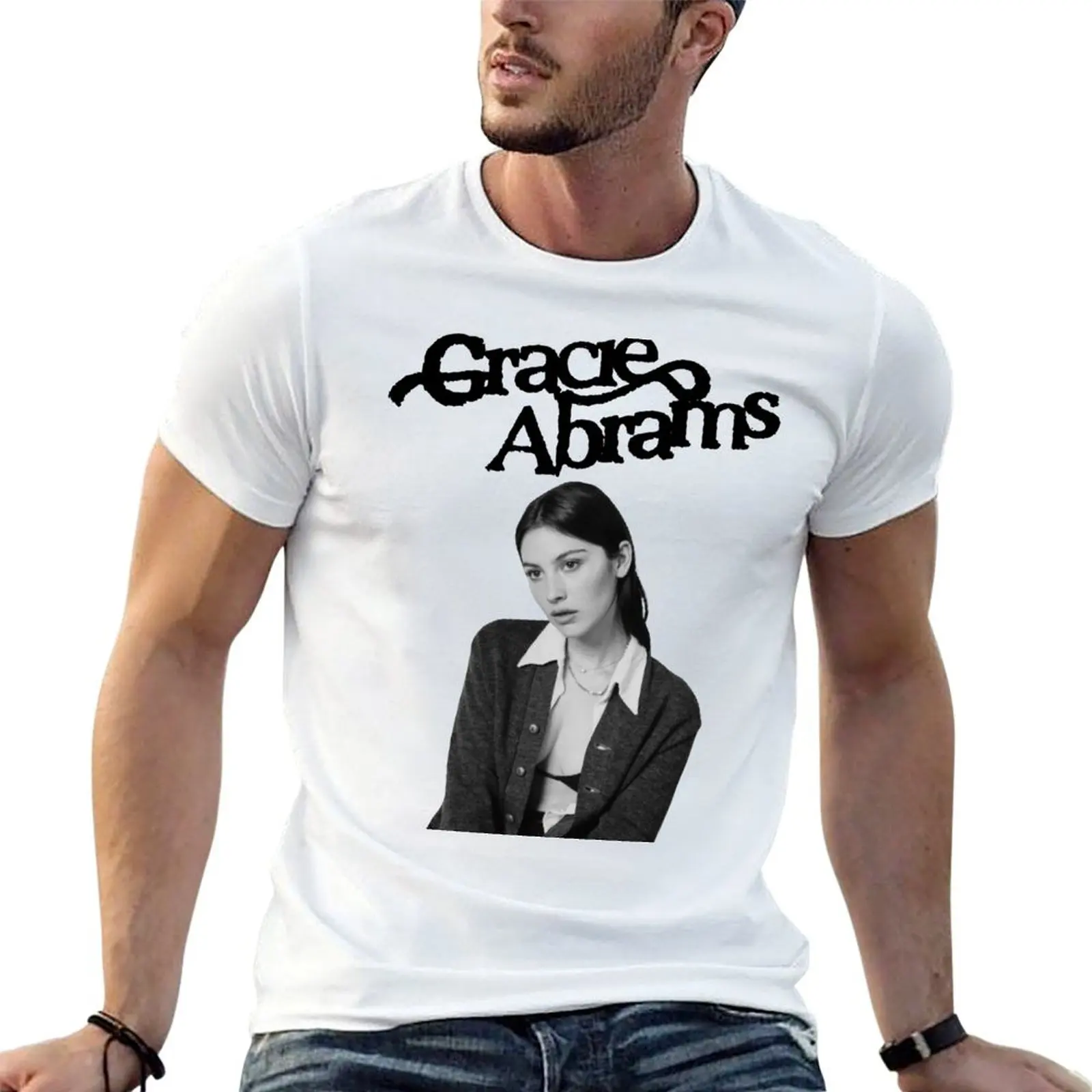 Gracie Abrams Merch Portrait T-Shirt Urban Casual Loose Fit Tee