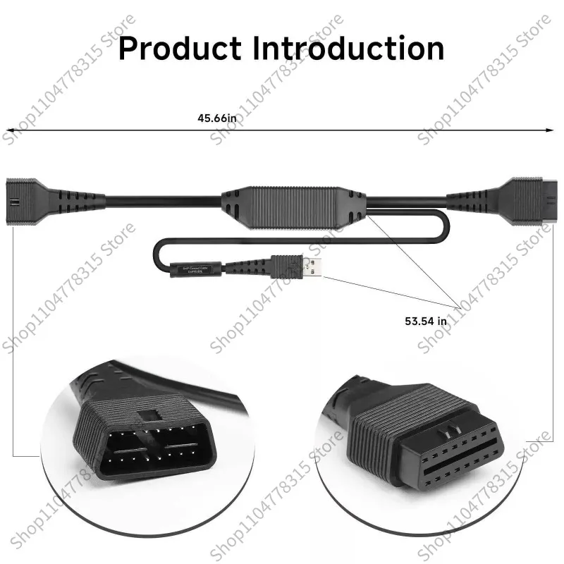 DOIP Protocol Adapter Cable Connector for X431 PRO3S+ V3.0 Scanner, Serial No. Starts with 98878 Auto Diagnostic Accessory