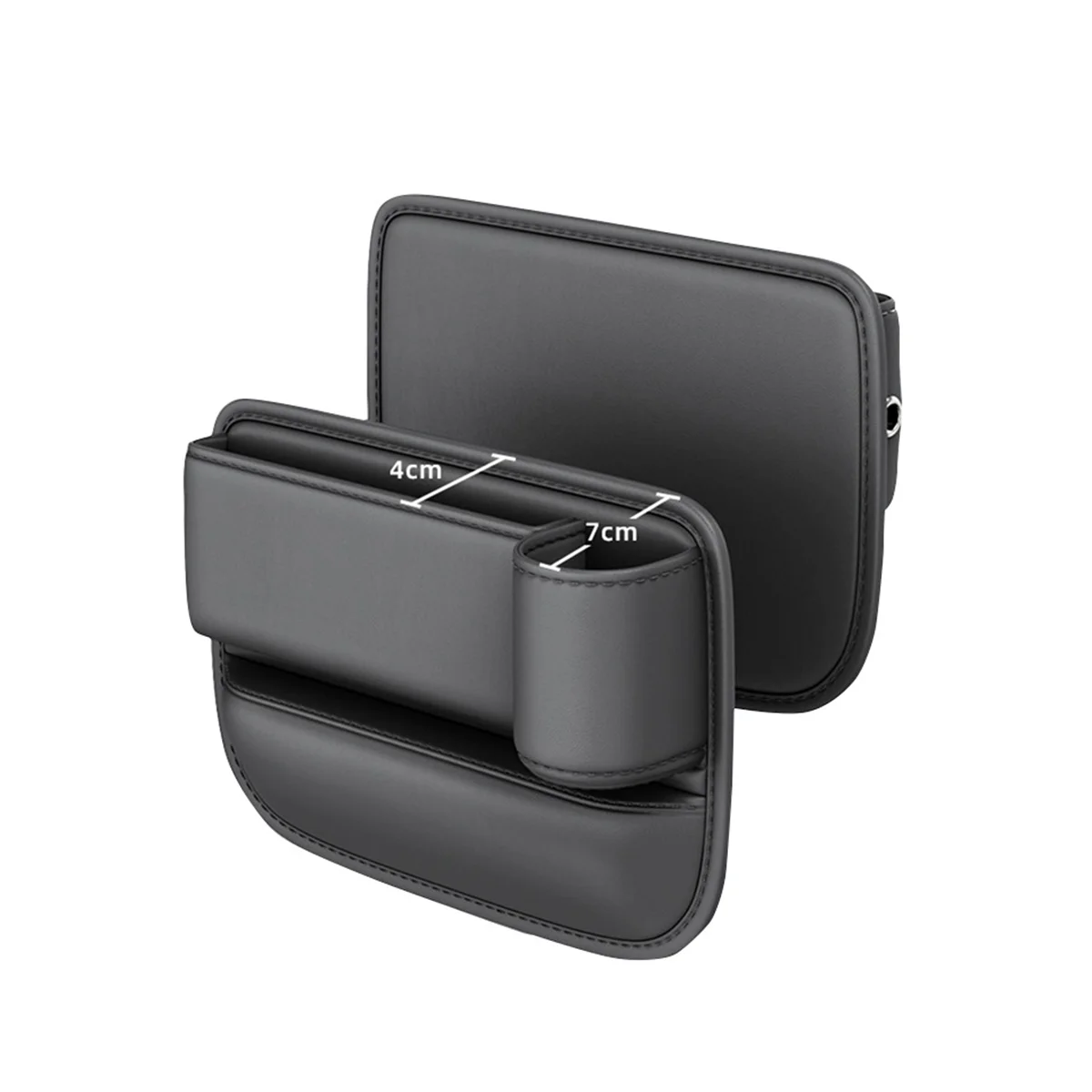 Car Slit Organizer Storage Clip Storage Box Charging Organizer Left Side with Mug Holder+ Right Side with Mug Holder