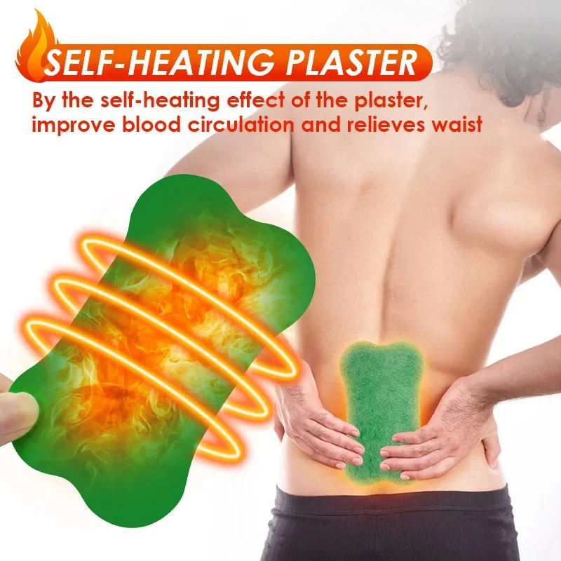 Lumbar Patch Back Waist Stickers Moxibustion Self-heating Patches Fitness Sports Relief Paste