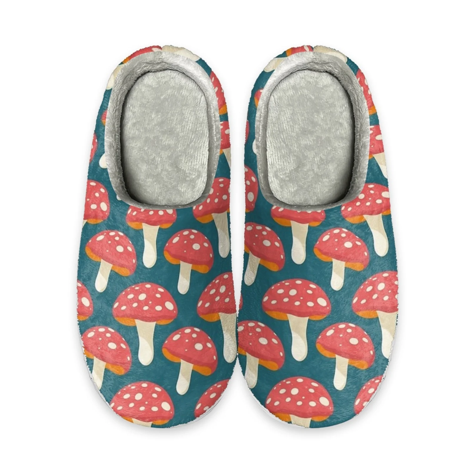 Beliodome Lovely Mushroom House Cotton Custom Slippers Women's Sandals Plush Casual Keep Warm Shoes Couple Thermal Slipper