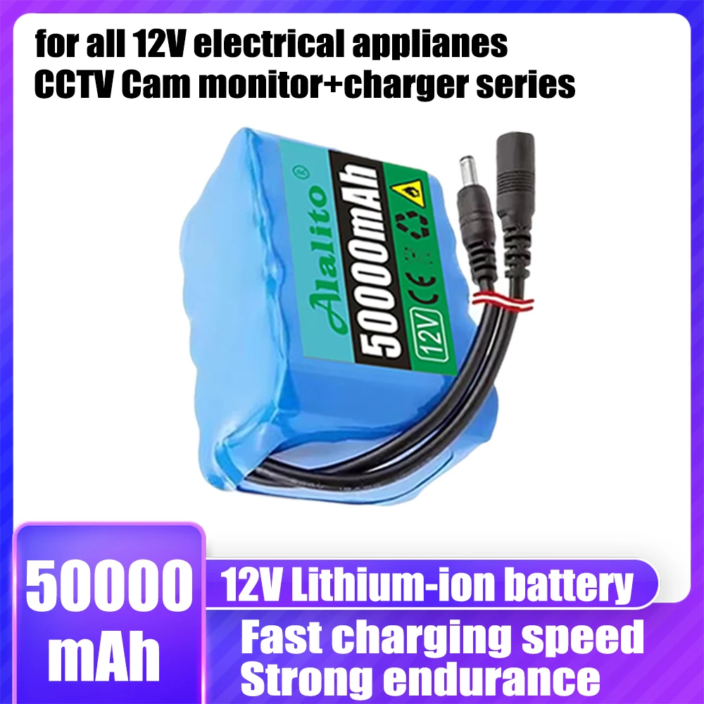 12V 20Ah-50Ah 3S2P-3S5P 18650 Lithium ion Rechargeable Battery with BMS Lithium Battery Pack Protection Board  Strong endurance