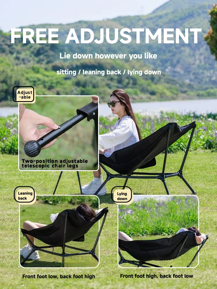 كراسي خارجية محمولة من WESTTUNE قابلة للطي كبيرة الحجم للتخييم مصنوعة من سبائك الألومنيوم وخفيفة الوزن لصيد الأسماك على الشاطئ السياحي #2