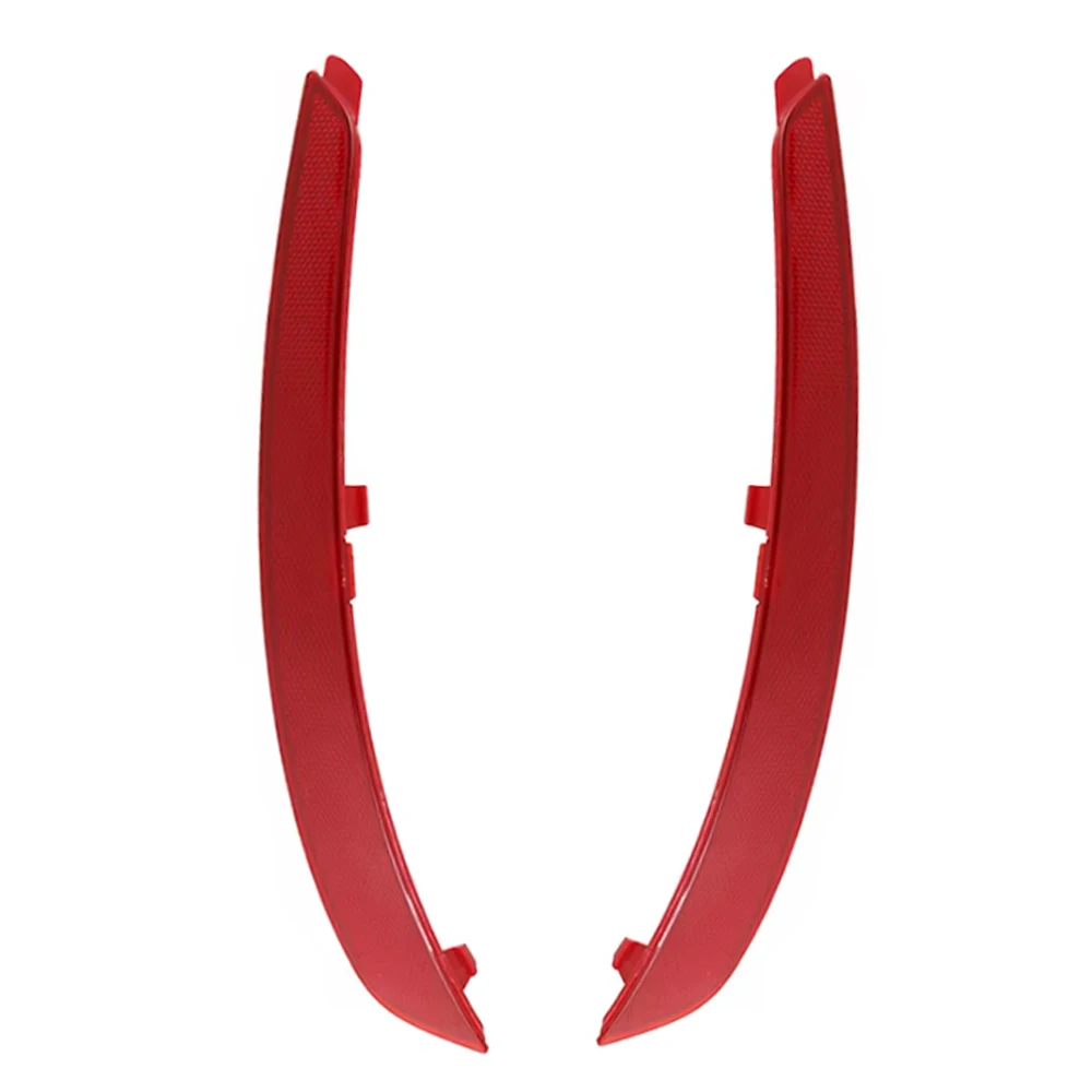 2Pcs Red Rear Bumper Reflector Pair ABS Exterior Car Accessories for Škoda Octavia III Liftback and Sedan Rear Left Right