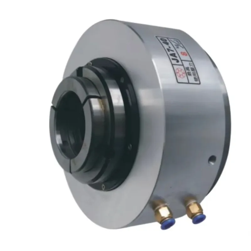 JA5-25 JA7-40 Pneumatic Steel Power Chuck Rotating Hollow Air Collet Style Chuck