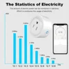 Tuya Smart Plug WiFi Socket 20A with Power Monitoring US Canada Mexico Peru Japan Timing Voice Control Support Alexa Google Home 4