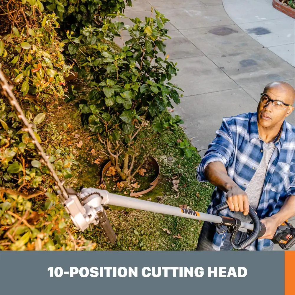 40 فولت العالمي أداة تشذيب التحوط مرفق نيترو Driveshare شفرات مزدوجة العمل محور الرأس يناسب معظم قادين بما في ذلك شفرة Scabbard