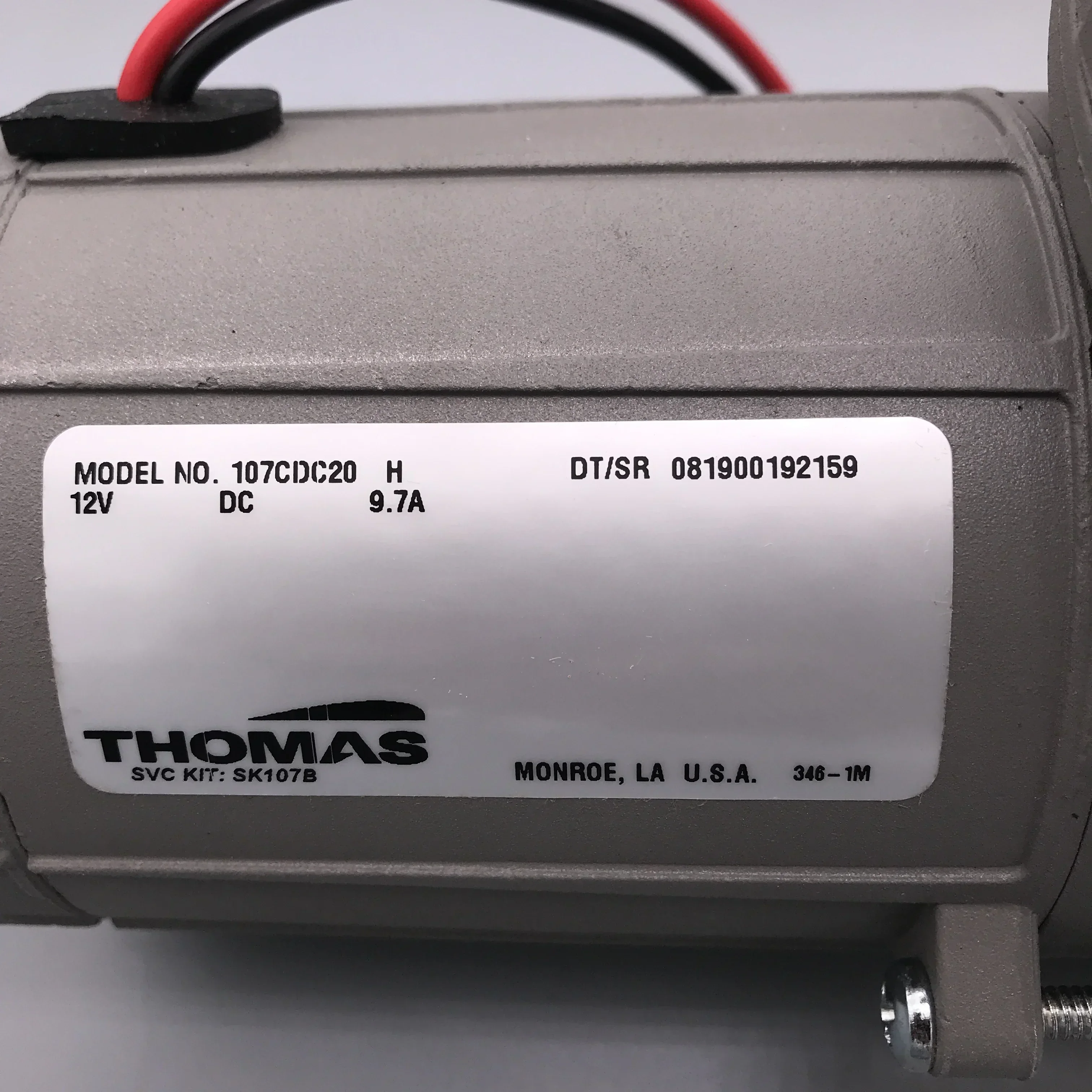 Brand new genuine 107CDC20 DC12V pump vacuum pump power air compressor