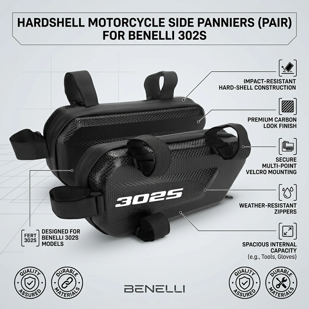 Motorcycle Gear Logo - 360° Waterproof Protection Hard Shell 3L
