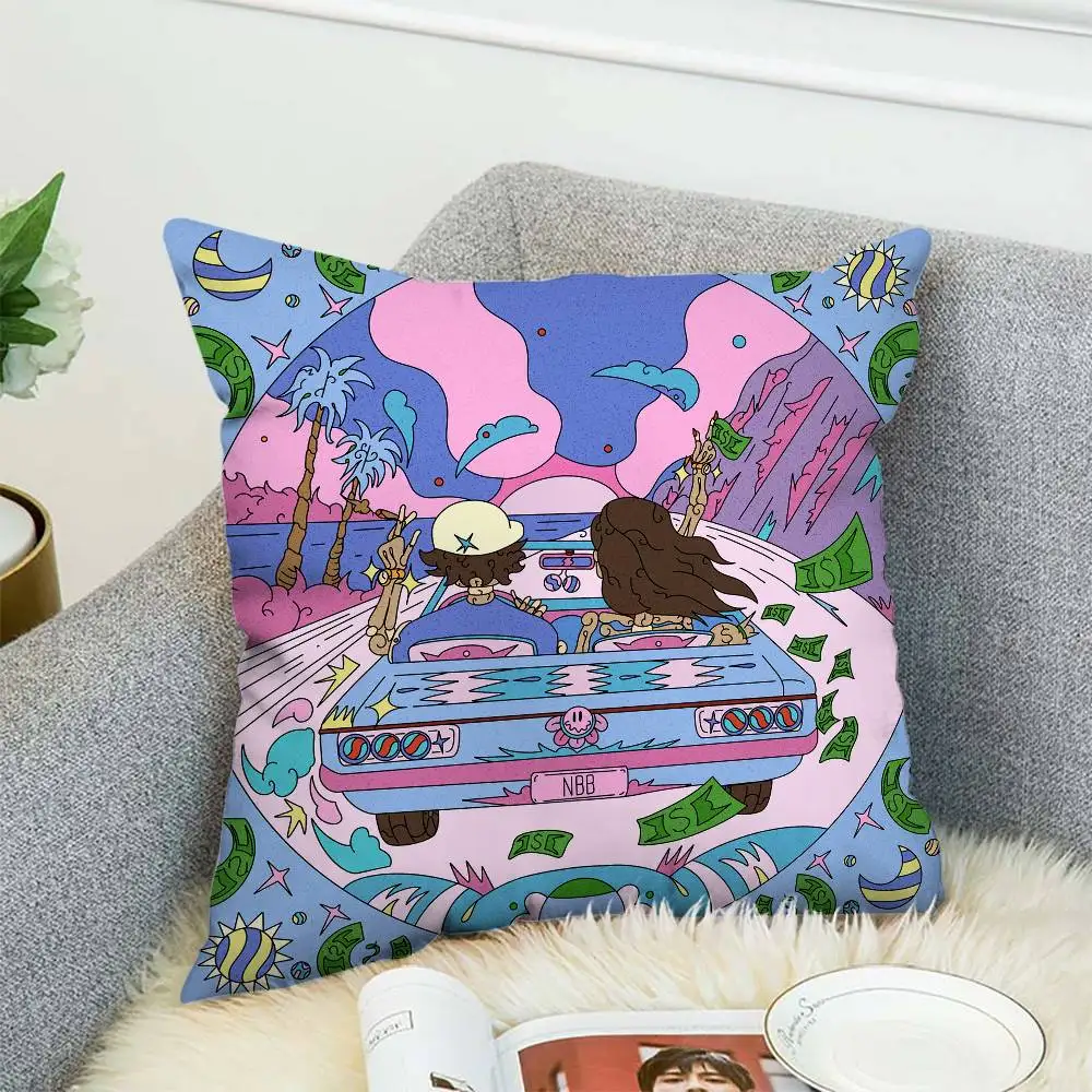 

T-Tinashe Pillow Case Album Case Sofa Decorative Home Double-sided Printing Short Plush Cute Cushion Cover