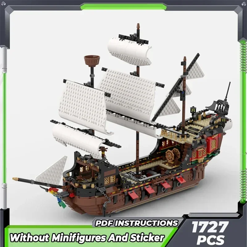 Moc Building Bricks Military Ship Model Avenging Mermaid Boat Technology Modular Blocks Gifts Toys For Children DIY Set Assembly