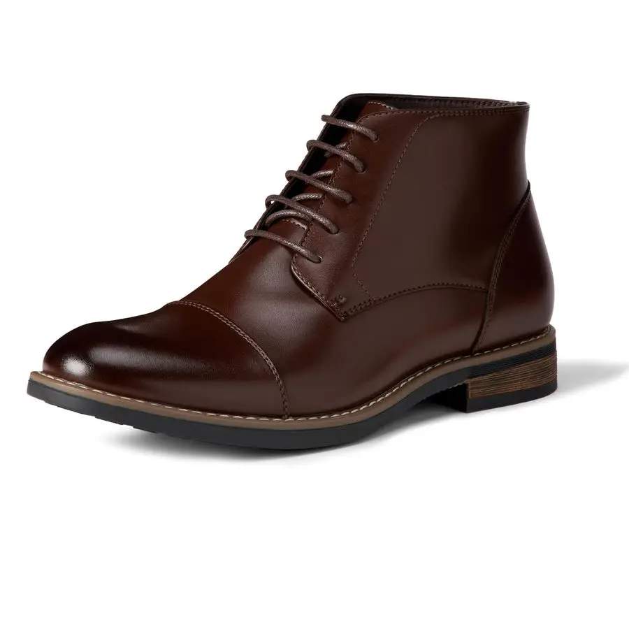 Essentials Mens Cap Toe Ankle Dress Boots