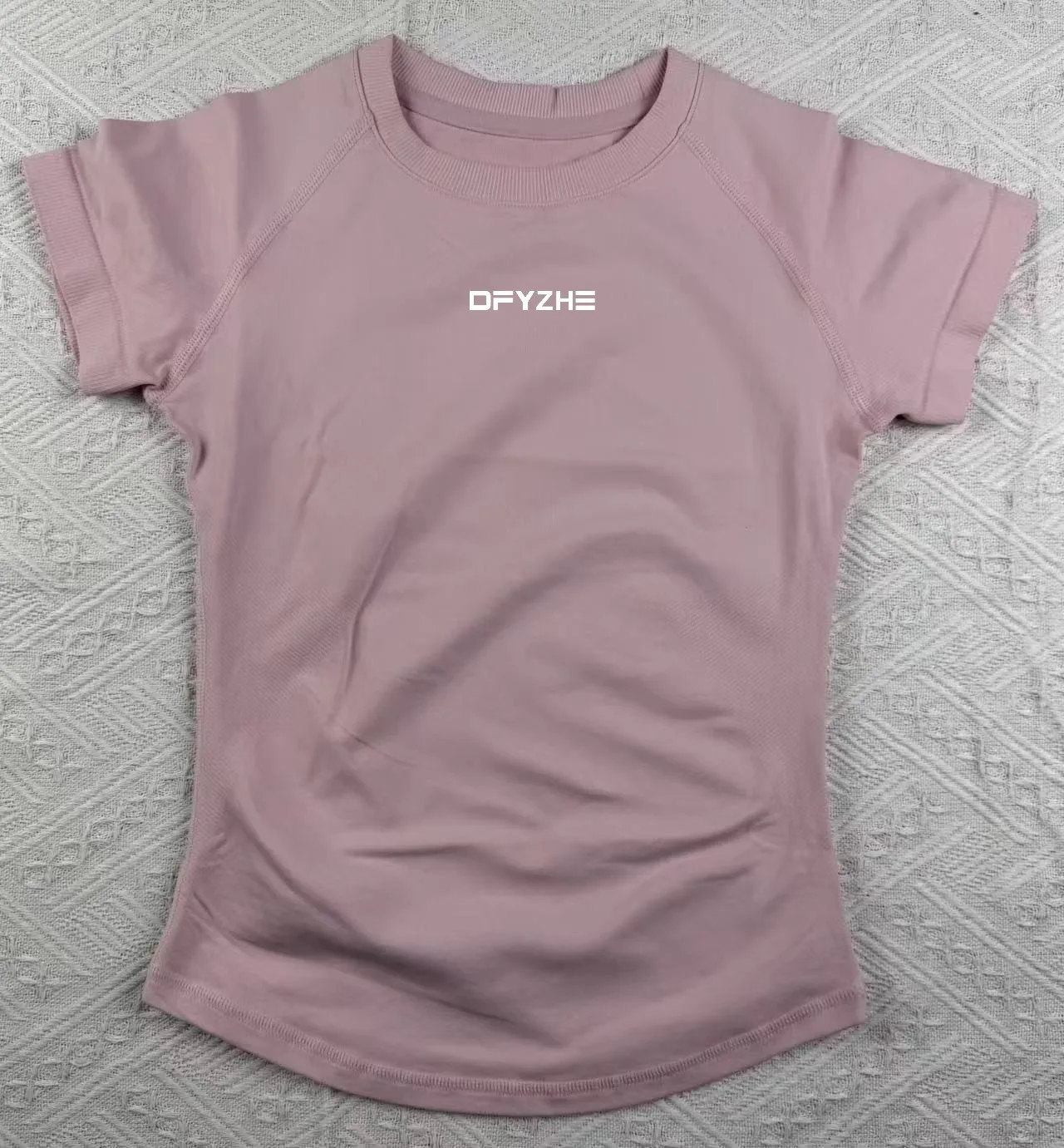 DFYZHE Impact top met korte mouwen Dames hardloopsport-T-shirt Zomer korte mouw ronde hals elastische yoga fitness top ademend