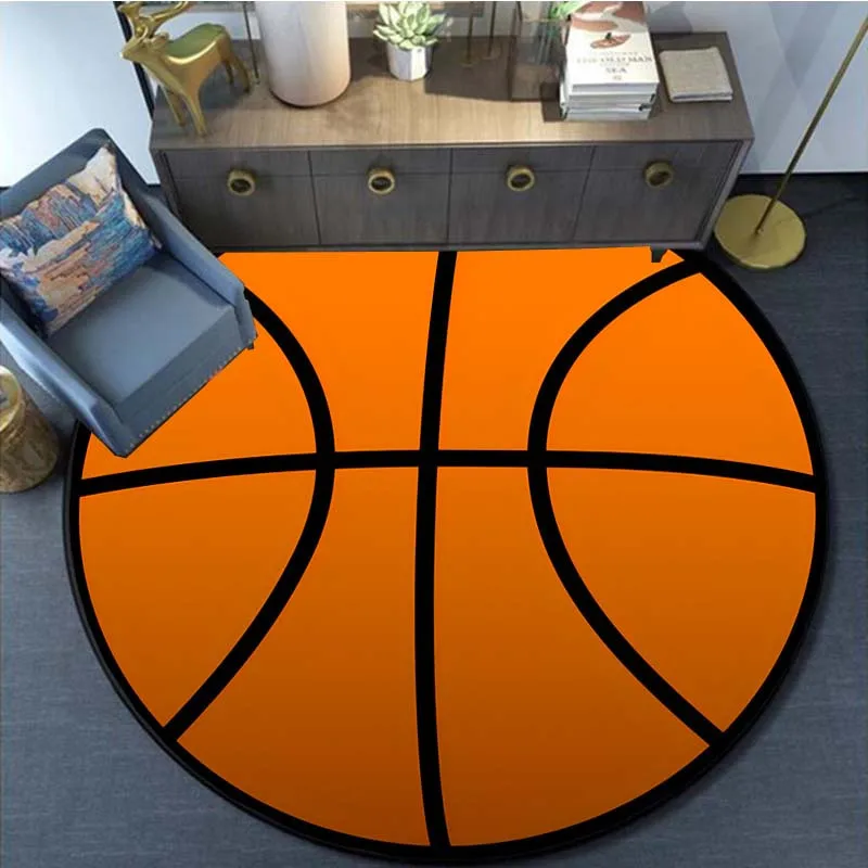 VIKAMA Street Basketball Rug Comfortable, Soft and Warm Non-Slip Living Room Sofa Mat Bedside Rug for Bedroom Home Decor view 3