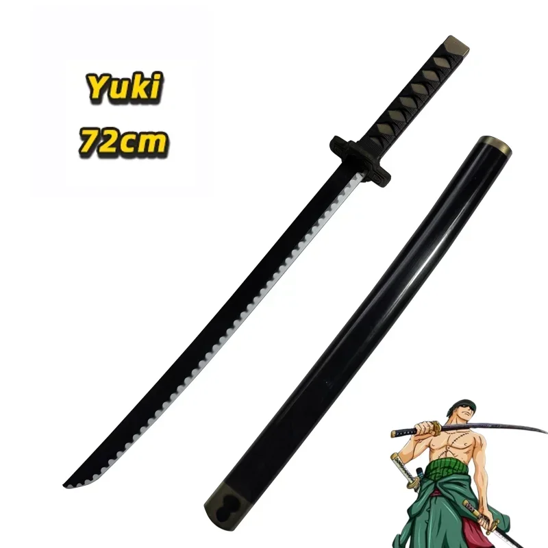One Piece Cosplay Roronoa Zoro Katana Schwert PU Trafalgar Schwert Law Rollenspiel Yuki Samurai Requisiten Party Spielzeug Schwert 72cm