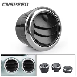 80mm Universal Car Vent Front Dashboard Air Flow Conditioning Vent Deflector Knob Rotation Air Outlet Vent For Camper Caravan RV