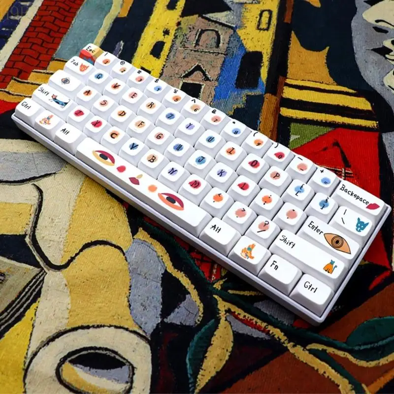 

H9EB 136 Keycaps для 61/64/68/75/84/87/96/980/104/108 MX- Переключатель Механическая клавиатура
