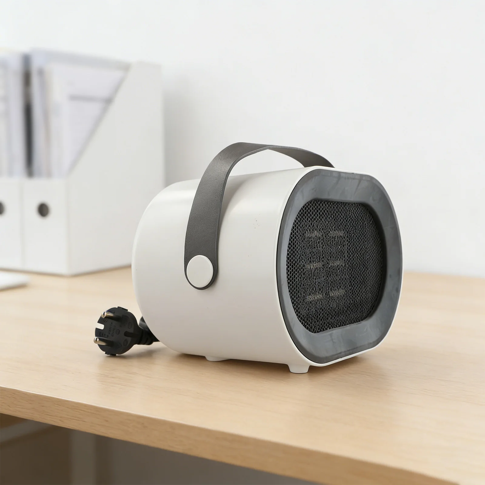 Fast Heating Portable Small Heater with Remote Control Energy Saving 1000W Compact Design for Desktop and Room Use