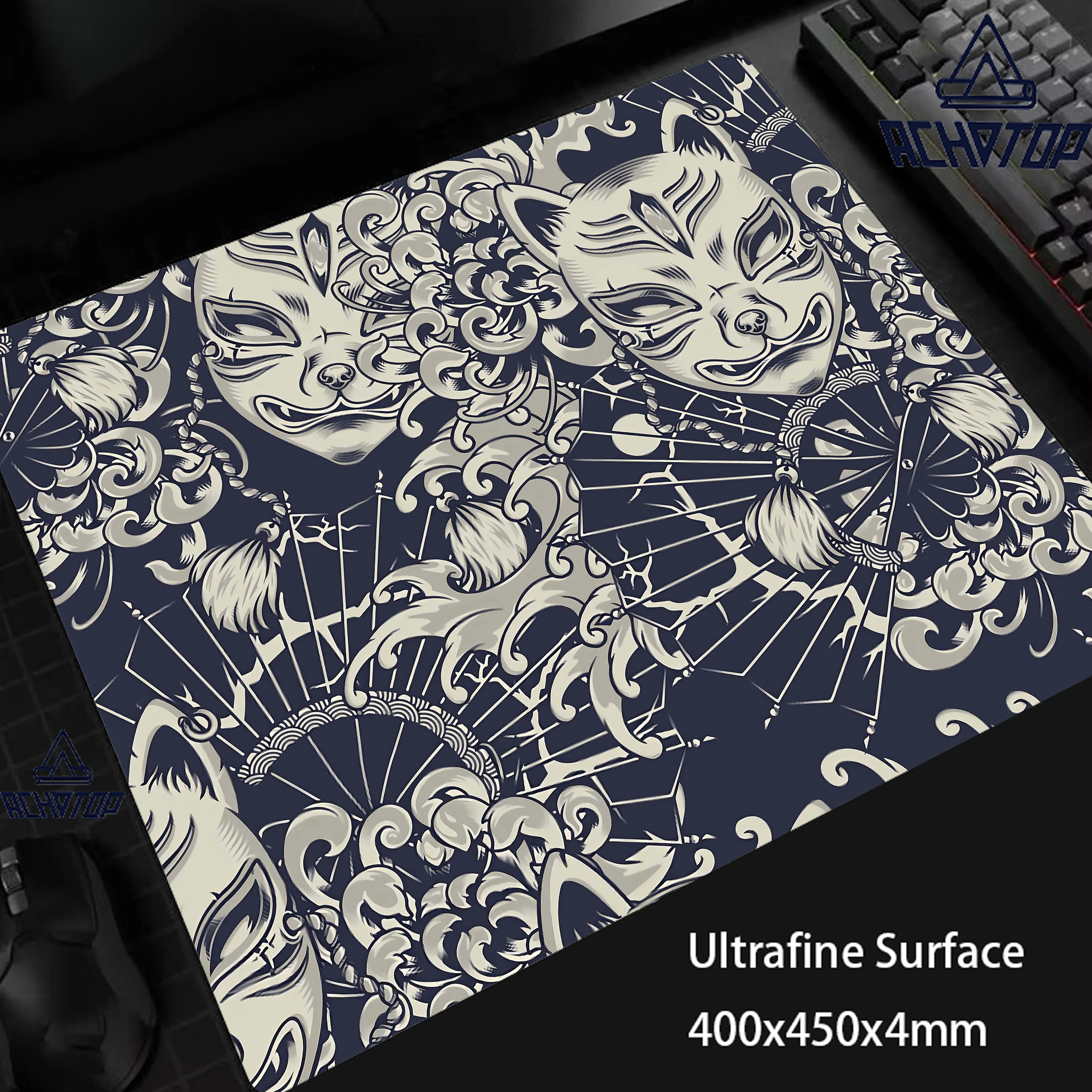 Mouse Pad Fox Mask Gaming Speed Mouse Mat Game Ultrafine Surface Premium Mousepad Gamer E-Sports Desk Mat Keyboard Mats