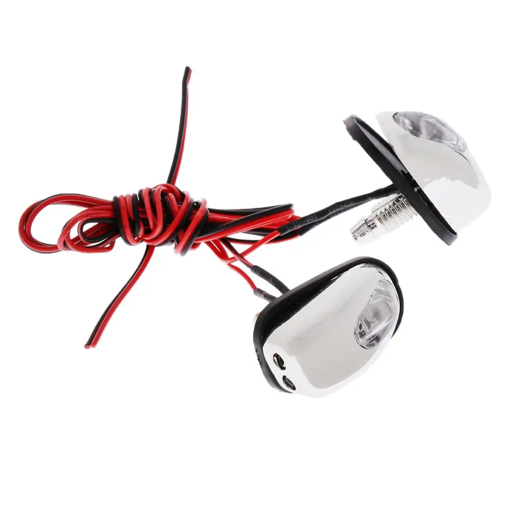 Universal Windscreen Nozzle LED 12V Jet Spray Washer Injector Car Glass Washing Accessory for Windshield Wiper Upgrade