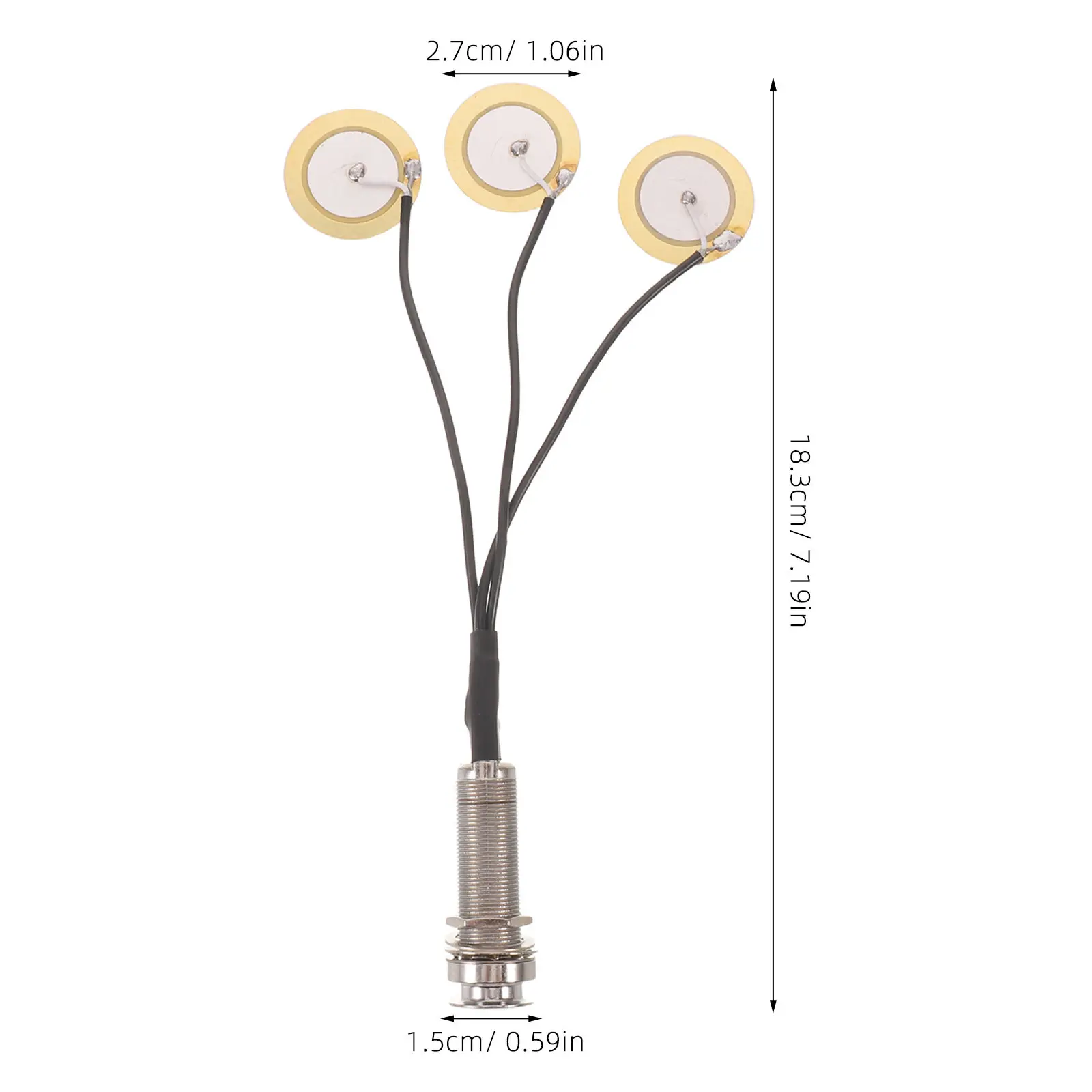 2Sets Acoustic Guitar Pickup Piezo Transducer Self Adhesive Contact Pickup for Guitar Violin Ukulele Cello Amplifier Recording - view 6