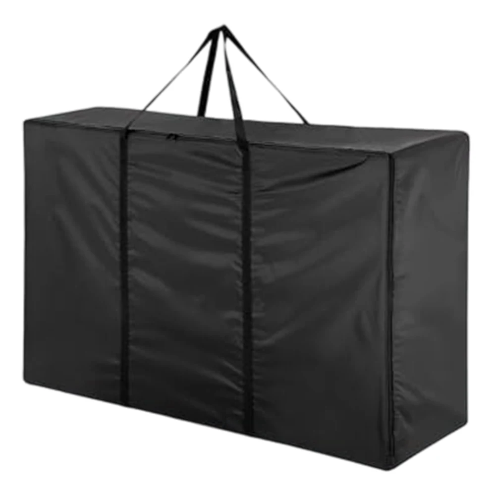Extra Large 420D Oxford Garden Pad Storage Bag 180x60x80cm Waterproof Cover For Outdoor Cushions Toys And Seasonal Decor Black