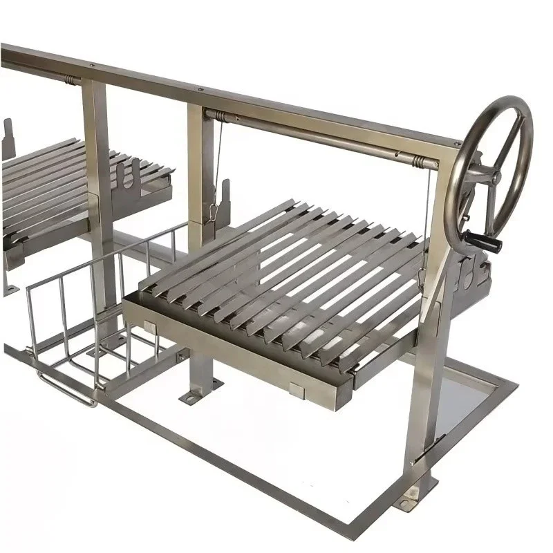 Stainless Steel New Style Argentinian Grill With Wood Basket From Inmo Bbq