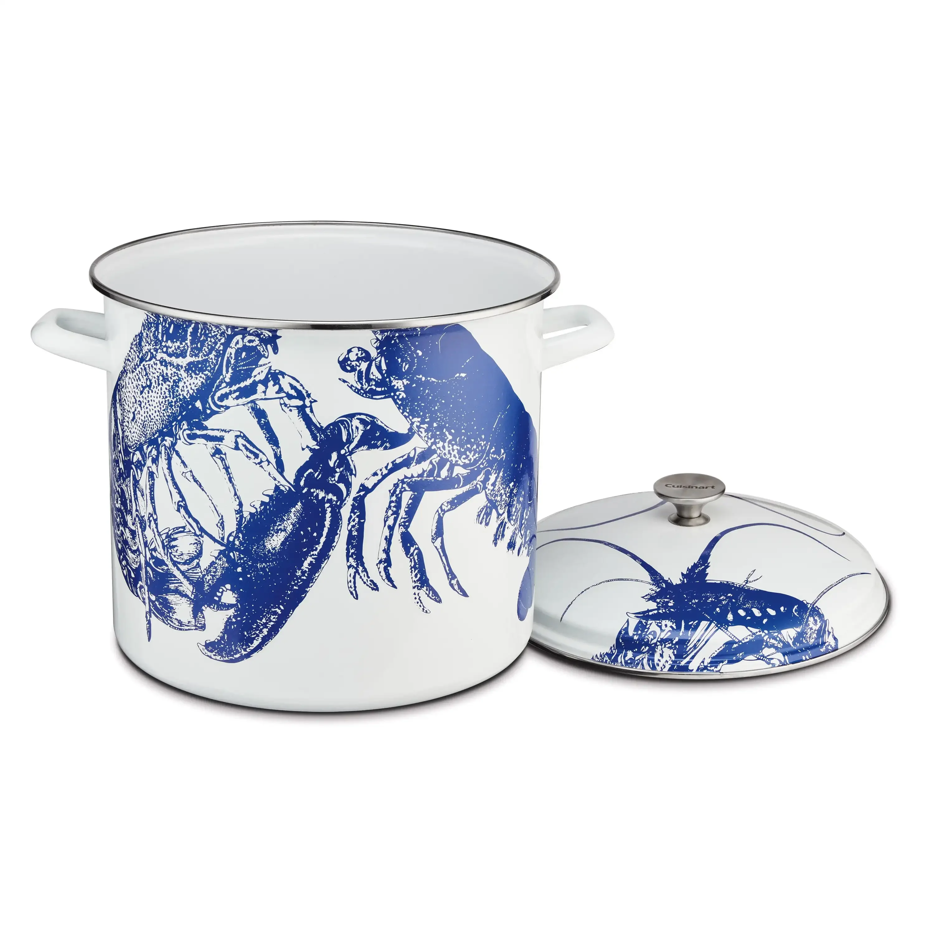 

16 Qt. Enamel on Steel Stockpot with Cover, EOS166-30WCKLB