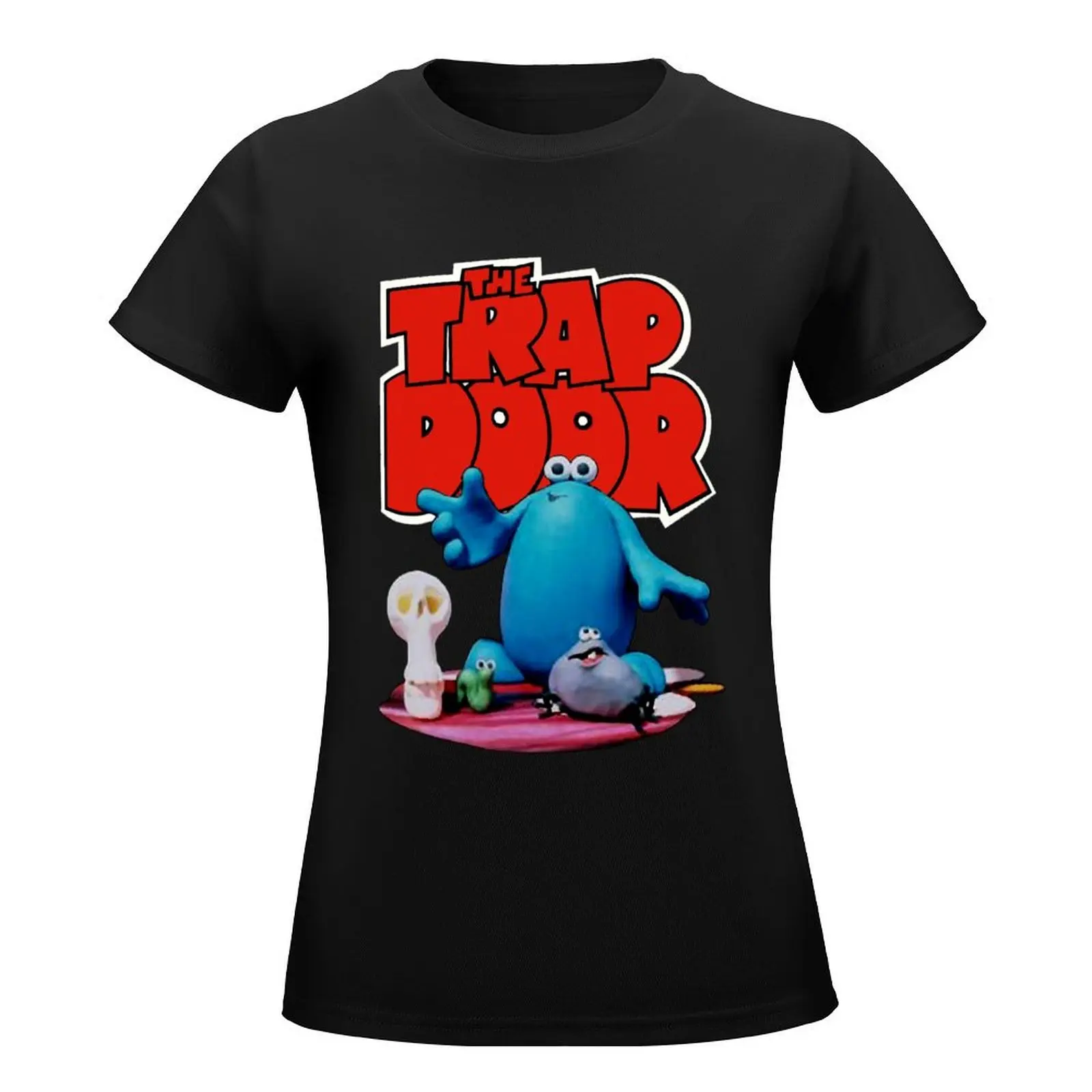 The Trap Door (Transparent) T-Shirt lady clothes funny plus size tops aesthetic clothes korean Women's clothes