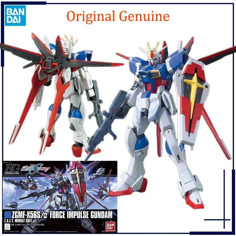 

Original Genuine HGCE 1/144 ZGMF-X56S FORCE IMPULSE GUNDAM Bandai Anime Model Toys Action Figure Gifts Collectible Ornaments