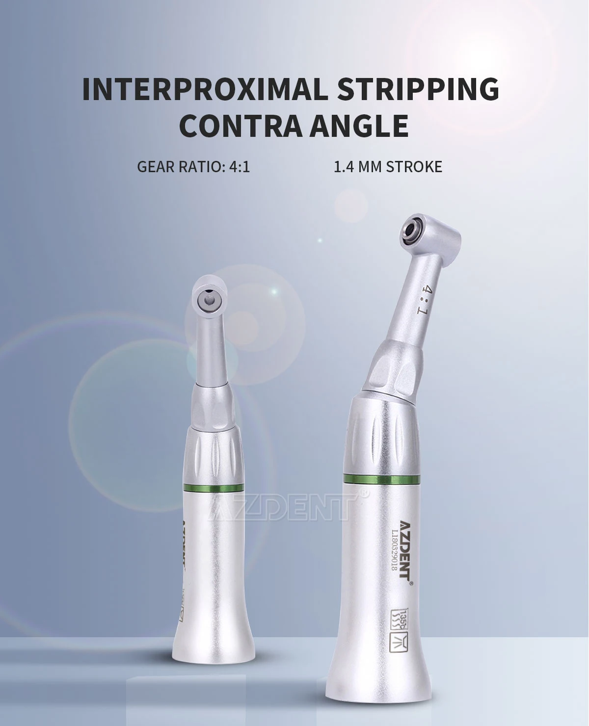 AZDENT Dental 4:1 Reduktions-Interproximal-Stripping-Winkelstück mit 40HD-Stripping-Niedriggeschwindigkeits-Handstück Zahnmedizinisches Instrument – Detail 1