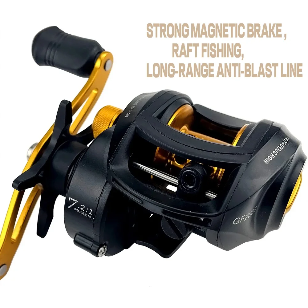 Ghotda Casting Fishing Rod Combo Telescopic Carbon Rod and Baitcasting Reel Portable Travel Fishing Rod Kit Baitweight 10-30g