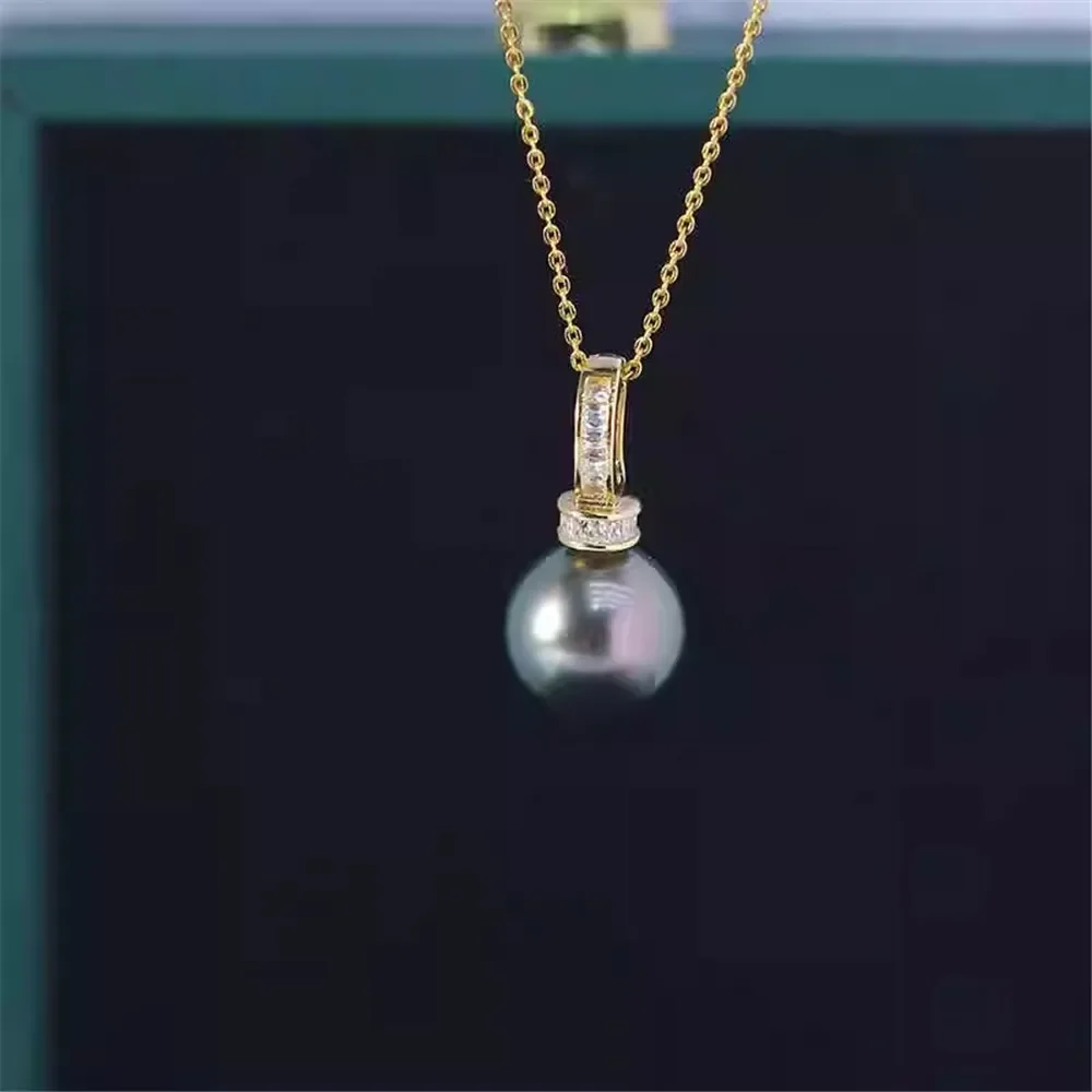 S925 Sterling Silver Pearl Pendant Setting, DIY Empty Bezel Cup Jewelry Supplies for Craft Making, Hollow Prong Pendant Findings