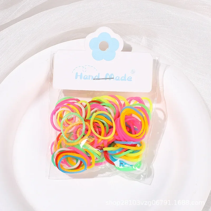 100pcs Pet Puppy Dog Cat Hair Bows Colorful Pet Rubber Bands Colored Top Elastic for Dog Grooming Bows Accessories Pet Products