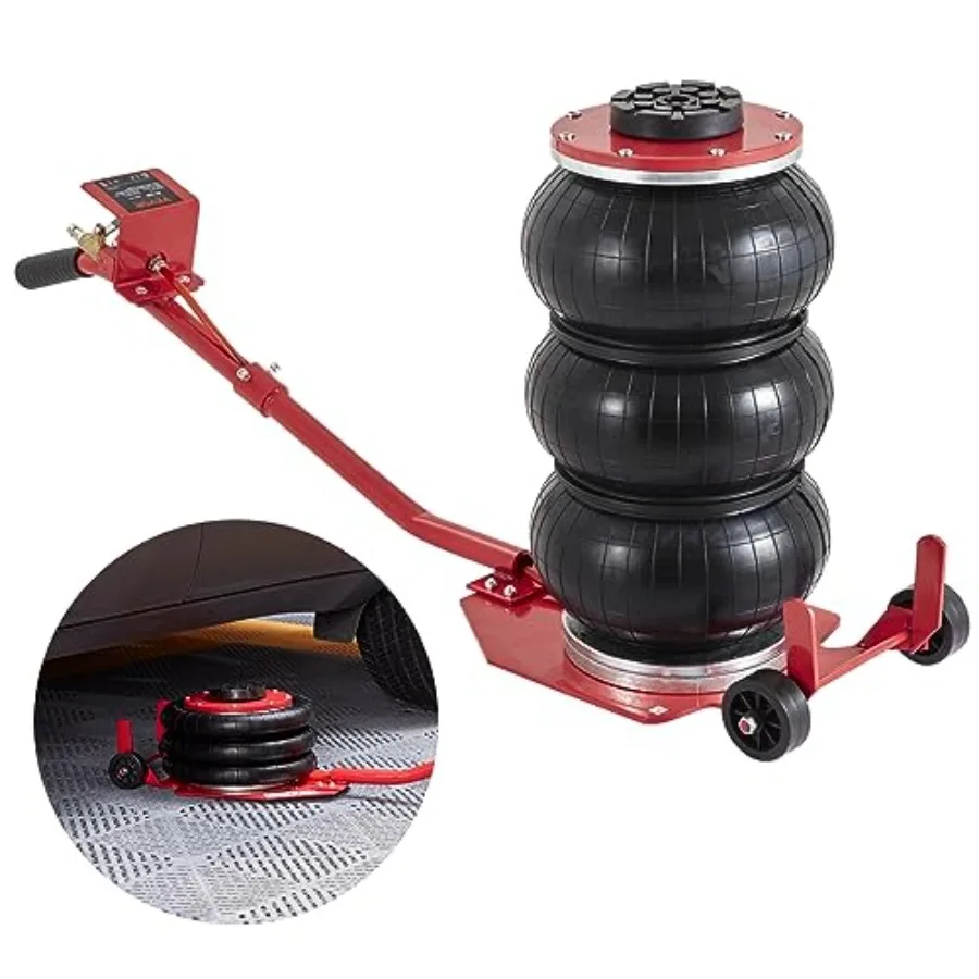 

Air Jack 3 Ton/6600 lbs Triple Bag Air Jack Airbag Jack with Six Steel Pipes Lift up to 17.7 inch/450 mm 3-5 s Fast Lifting Pne
