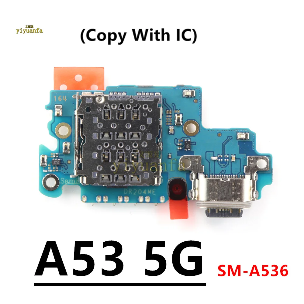 For Samsung Galaxy A53 5G USB Charging Port Mic Microphone Dock Connector Board Flex Cable A536 SM-A536B Repair Parts