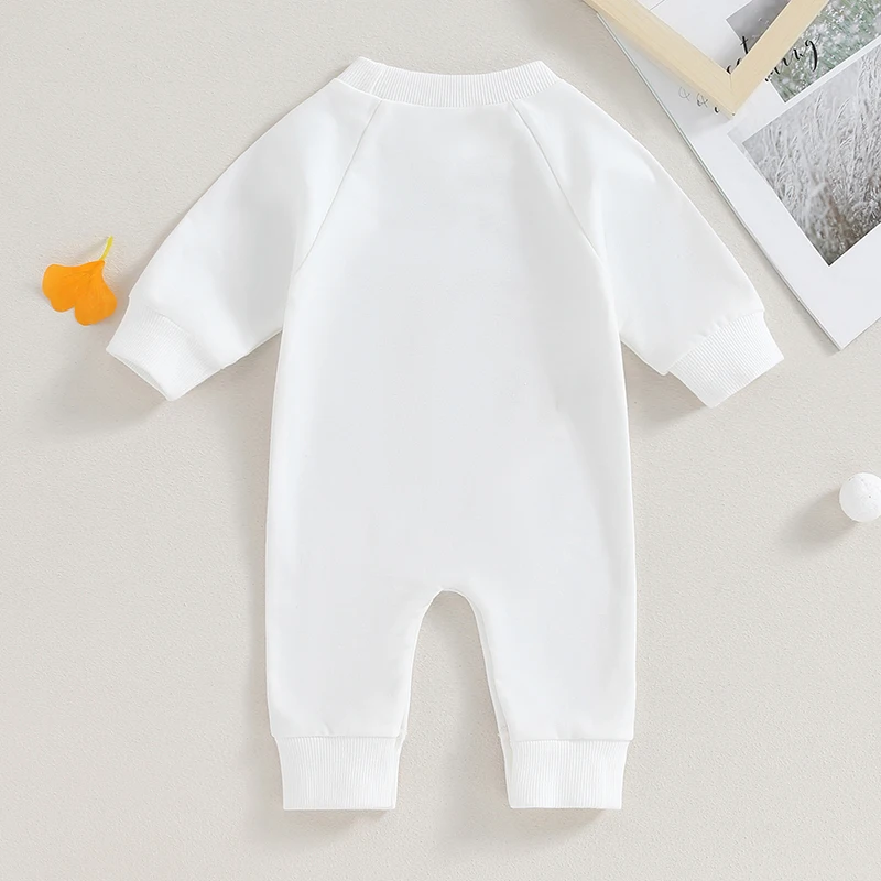 2023-08-01 Lioraitiin 0-12M Newborn Baby Boy Sweatshirt Rompers Western Bull Head Letter Print Long Sleeve Jumpsuit Fall Clothes