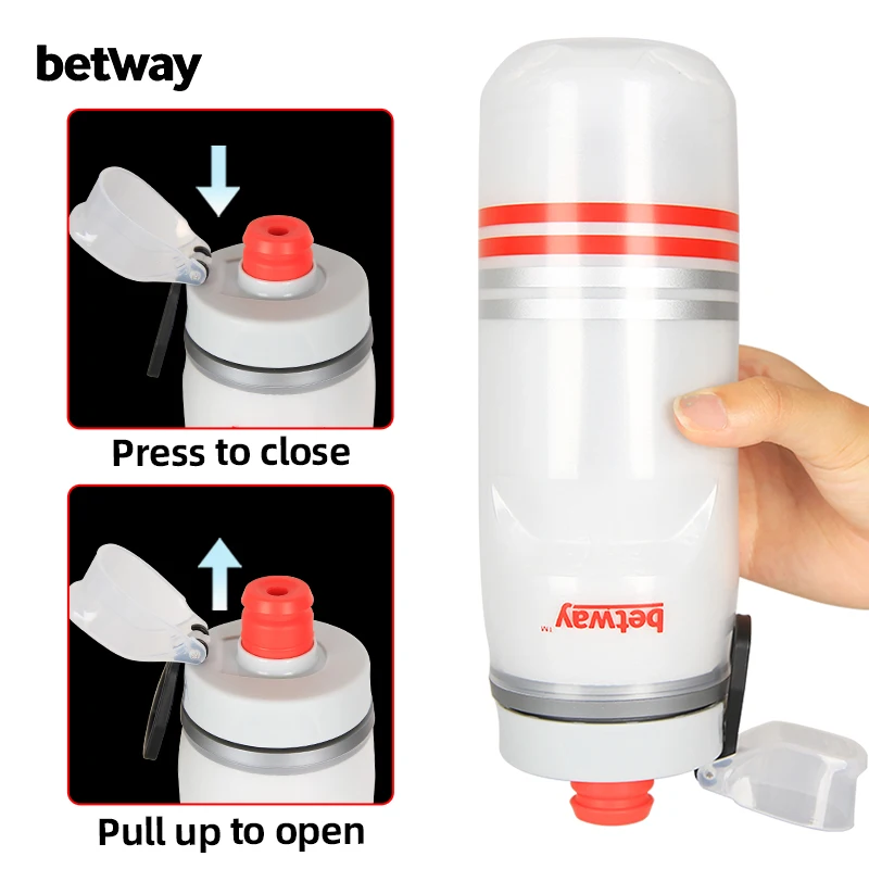 Betway Bike Bottle 620ml Double Layer Heat/Cold Preservation Water Kettle Lightweight Outdoor Fitness Sport Bicycle Portable Cup