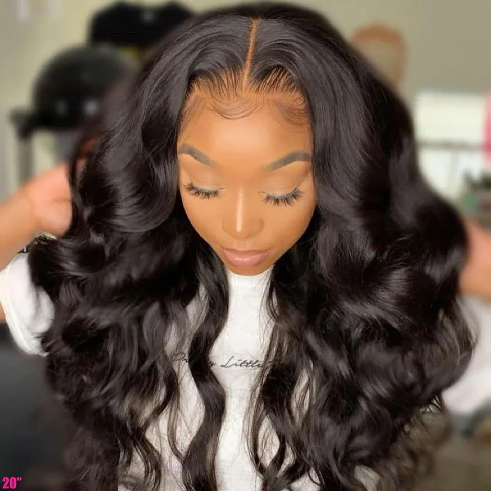 HD Transparent Body Wave Lace Front Wig Brazilian13x4 13x6 Lace Front Human Hair Wigs Pre Plucked For Women 5x5 Closure Wig