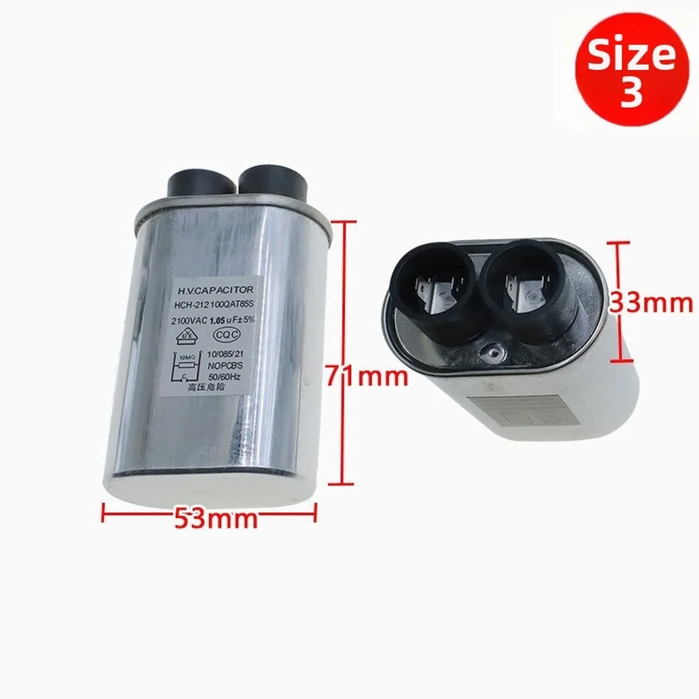 Replacement High Voltage Capacitor 1.05uF 2100V for Microwave Ovens Designed for Start for boost and Power Filtering