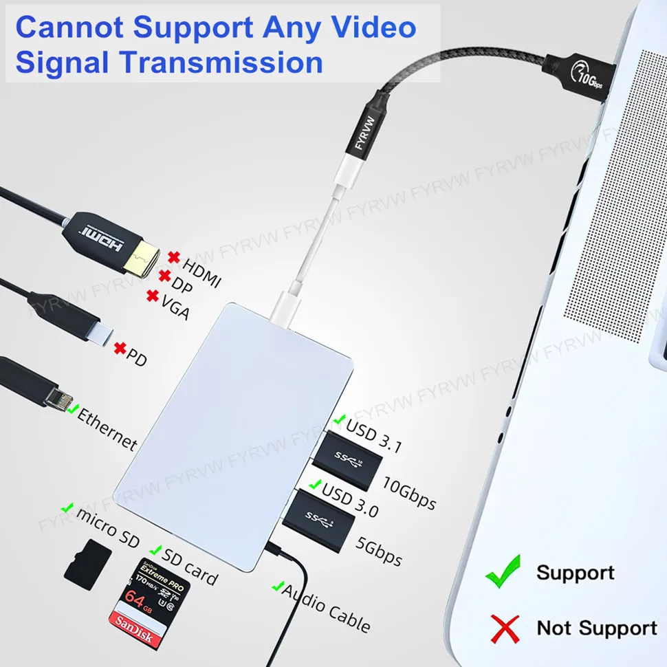 USB zu Typ C Buchse USB 3,2 10 Gbit/s bidirektion ales Kabel verlängern Daten übertragungs kabel SSD QC 3,0 Schnell ladung USB a zu USB c – Detail 3