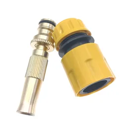 Spray Nozzle Water Gun High Pressure Direct Spray Sprinkler Quick Connector Hose Adjustable Pressure Washer Garden Sprinkler