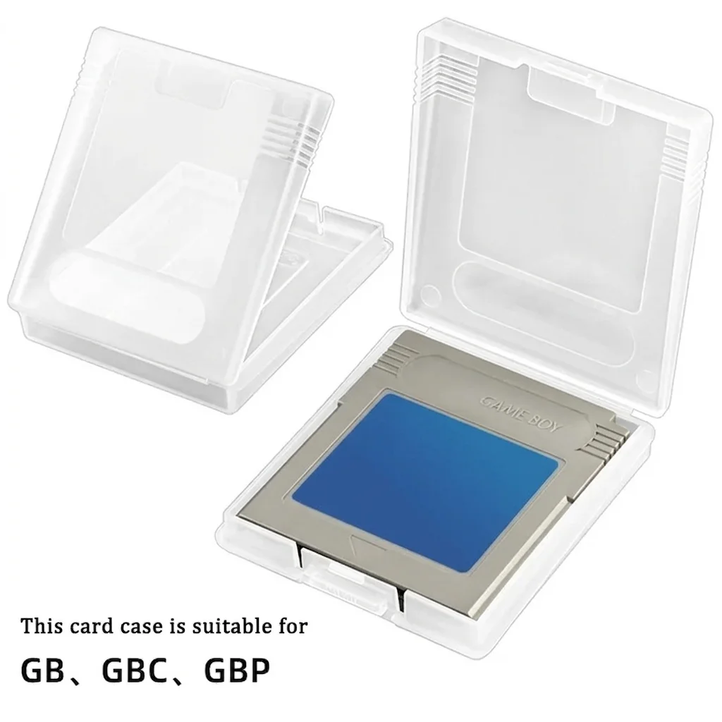 Klare, stilvolle Kartenhülle für GameBoy Color & GameBoy Pocket, Spielkarten- und Halterhülle, Schutzhülle für GBC/GBP-Spiele, Spielzubehör