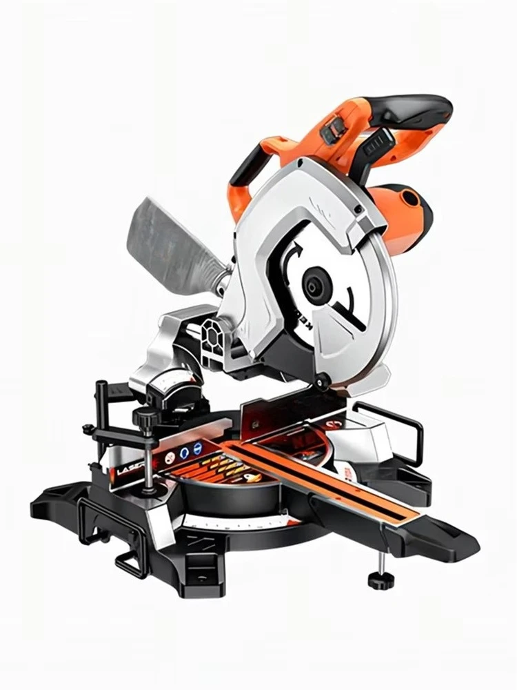 Hot Sales12-inch 2200W Miter Saw Multi-functional Aluminum Profile Side-pull Type Woodworking Cutting Machine