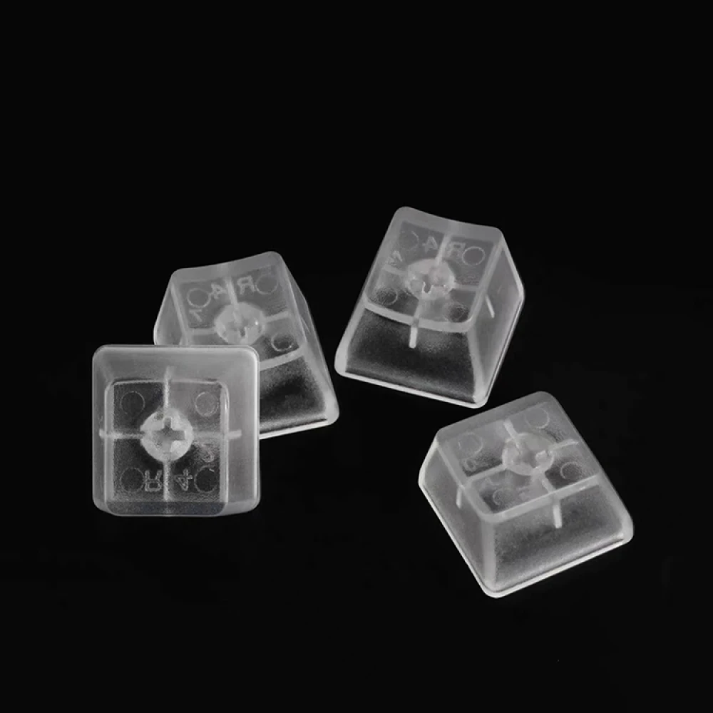 1 Kit Transparent Key Cap ABS No engraved Mechanical Keycaps for Mechanical Keyboard Shaft Body OEM Height Keycap